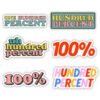 100% Stickers 6 Pack