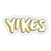 Yikes Yellow Aesthetic Sticker