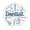 Dentist Blue Sticker