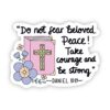 Do not fear beloved Bible Floral Sticker