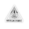 Wake Up & Smell the Campfire Sticker Black & White