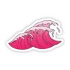 Pink Waves Aesthetic Sticker