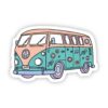 Multicolor Hippie Van Aesthetic Sticker