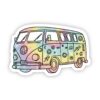 Tie Dye Hippie Van Aesthetic Sticker
