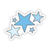 Blue Stars Aesthetic Sticker