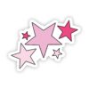 Pink Stars Aesthetic Sticker