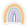 Yellow, Teal, Pink, Blue Rainbow Sticker