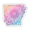 Arkansas Mandala Pattern Sticker