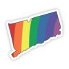 Connecticut Rainbow Sticker