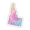 Idaho Mandala Pattern Sticker