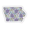 Iowa Floral Sticker