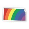 Kansas Rainbow Sticker