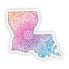 Louisiana Mandala Pattern Sticker