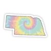 Nebraska Tie Dye Sticker