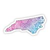 North Carolina Mandala Pattern Sticker