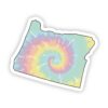 Oregon Tie Dye Sticker