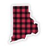 Rhode Island Flannel Sticker