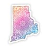 Rhode Island Mandala Pattern Sticker