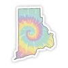 Rhode Island Tie Dye Sticker