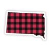 South Dakota Flannel Sticker