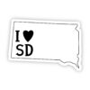 I Love South Dakota Sticker
