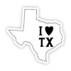 I Love Texas Sticker
