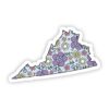 Virginia Floral Sticker