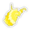 West Virginia Yellow Sticker