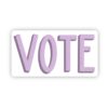 Vote Purple Sticker