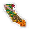 The Golden State Bear Sticker - Cali