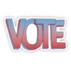 Vote Multicolor Bold Lettering Sticker