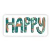 Happy Green and Orange Sticker