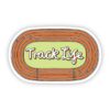 Track Life Orange Sticker