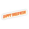Happy Halloween Lettering Sticker