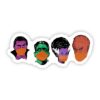 Monster Mask Halloween Sticker - Pandemic Edition