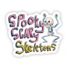 Spooky Scary Skeletons Halloween Sticker