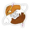Treat Others The Way You Want to be Treated Multicolor Hands Sticker