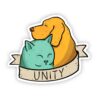 Unity Dog and Cat Sticker