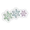 Three Snowflakes Sticker
