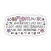 Mom Definition Floral Sticker