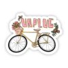 Unplug Bike Sticker