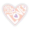 You Are So Loved Light Pink Lettering Sticker