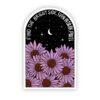 Find The Bright Side, Even In Dark Places - Sticker Floral Night Sky