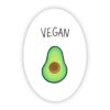Vegan Avocado Sticker