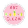 Eat Clean Fruit Sticker