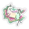 Believe in Yourself Rainbow Unicorn Sticker