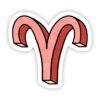 Aries Symbol Zodiac Sticker