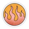 Leo Fire Element Zodiac Sticker