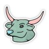 Taurus Bull Sign Zodiac Sticker