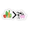 Fruits and Veggies > Meat Vegetarian Sticker